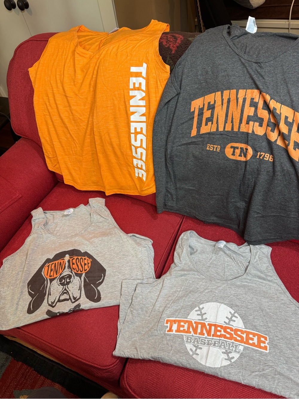 University of Tennessee Volunteers Women's Orange and Gray Tank Top Collection